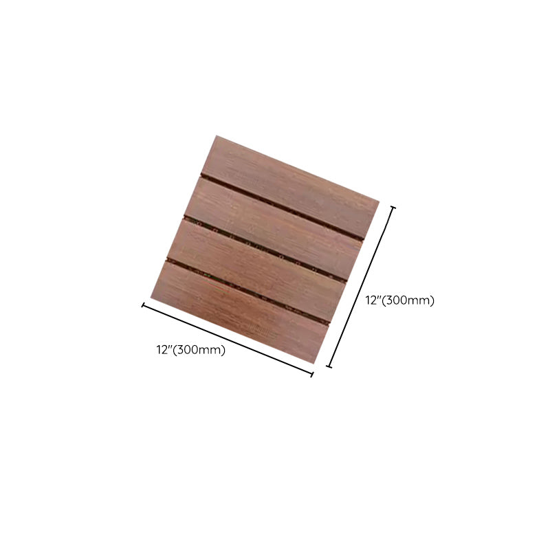 Modern Floor Bullnose Click-Locking Wood Tile Set for Patio Garden Clearhalo 'Flooring 'Hardwood Flooring' 'hardwood_flooring' 'Home Improvement' 'home_improvement' 'home_improvement_hardwood_flooring' Walls and Ceiling' 7372082