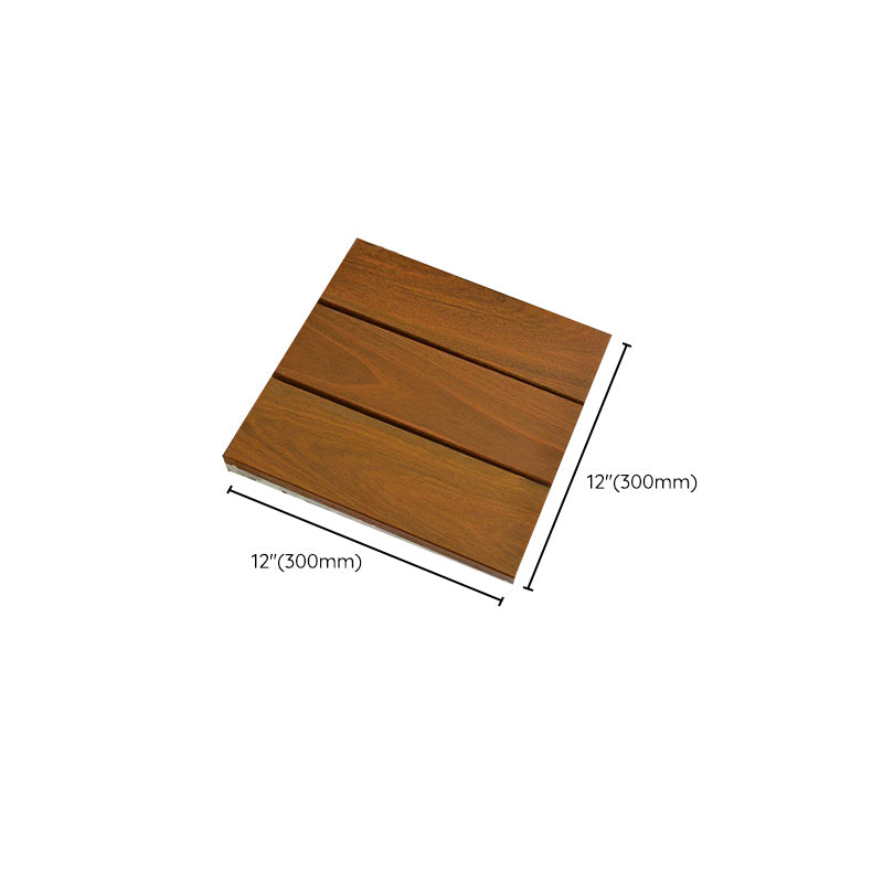 Modern Floor Bullnose Click-Locking Wood Tile Set for Patio Garden Clearhalo 'Flooring 'Hardwood Flooring' 'hardwood_flooring' 'Home Improvement' 'home_improvement' 'home_improvement_hardwood_flooring' Walls and Ceiling' 7372083