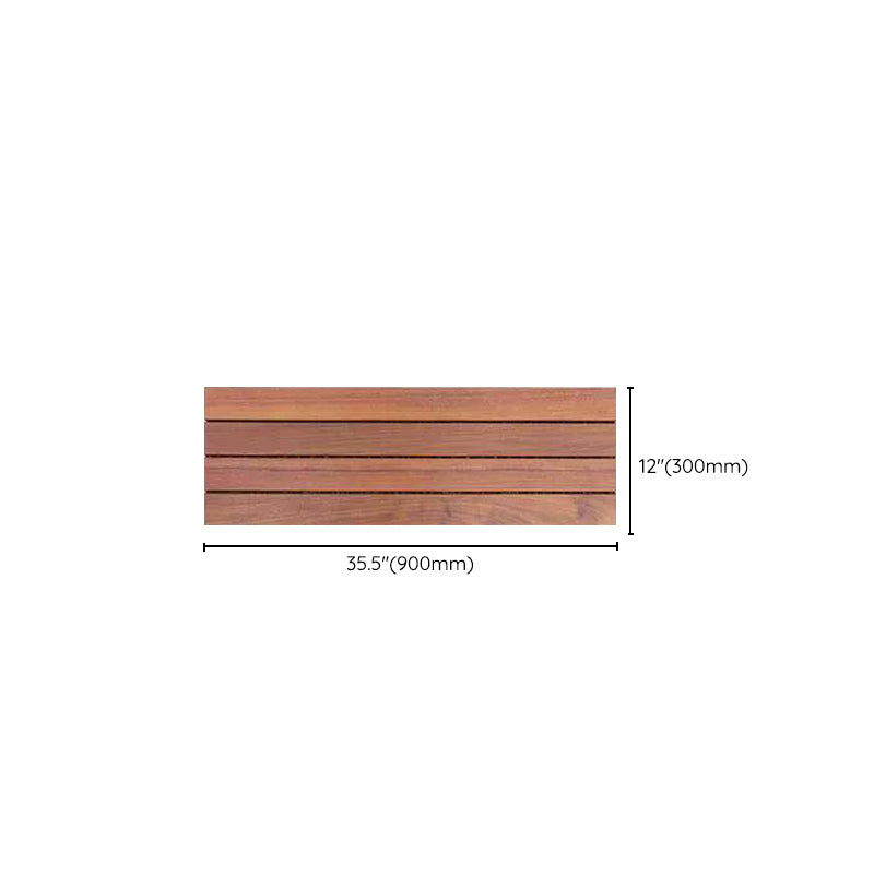 Modern Floor Bullnose Click-Locking Wood Tile Set for Patio Garden Clearhalo 'Flooring 'Hardwood Flooring' 'hardwood_flooring' 'Home Improvement' 'home_improvement' 'home_improvement_hardwood_flooring' Walls and Ceiling' 7372085