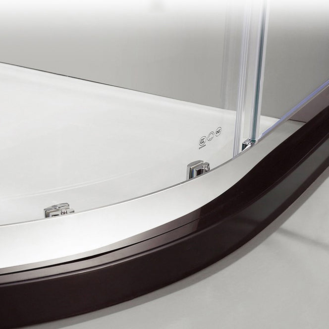 Framed Tempered Shower Bath Door Double Sliding Shower Doors Clearhalo 'Bathroom Remodel & Bathroom Fixtures' 'Home Improvement' 'home_improvement' 'home_improvement_shower_tub_doors' 'Shower and Tub Doors' 'shower_tub_doors' 'Showers & Bathtubs' 7372345