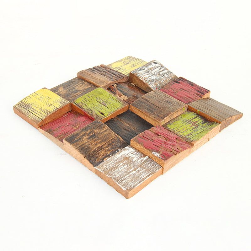 Wall Paneling Wood Shiplap Mosaic Modern Indoor Wall Paneling Brown Clearhalo 'Flooring 'Home Improvement' 'home_improvement' 'home_improvement_wall_paneling' 'Wall Paneling' 'wall_paneling' 'Walls & Ceilings' Walls and Ceiling' 7372926