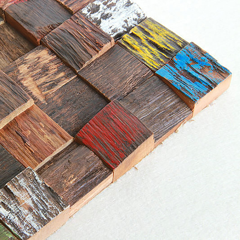 Wall Paneling Wood Shiplap Mosaic Modern Indoor Wall Paneling Clearhalo 'Flooring 'Home Improvement' 'home_improvement' 'home_improvement_wall_paneling' 'Wall Paneling' 'wall_paneling' 'Walls & Ceilings' Walls and Ceiling' 7372934