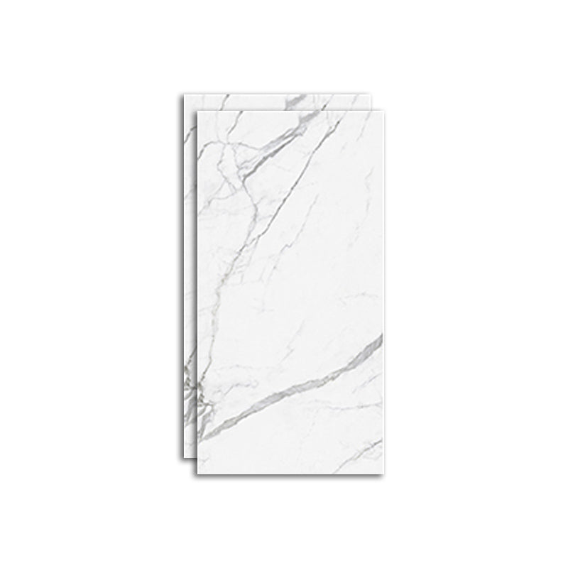 Porcelain Floor and Wall Tile 47.2"×23.6" Mirrored Singular Tile White Clearhalo 'Floor Tiles & Wall Tiles' 'floor_tiles_wall_tiles' 'Flooring 'Home Improvement' 'home_improvement' 'home_improvement_floor_tiles_wall_tiles' Walls and Ceiling' 7373444