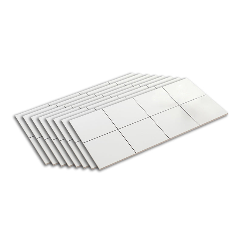 Ceramic Mosaic Tile Contemporary Mosaic Tile for Kitchen and Bathroom White Matte Clearhalo 'Floor Tiles & Wall Tiles' 'floor_tiles_wall_tiles' 'Flooring 'Home Improvement' 'home_improvement' 'home_improvement_floor_tiles_wall_tiles' Walls and Ceiling' 7373453