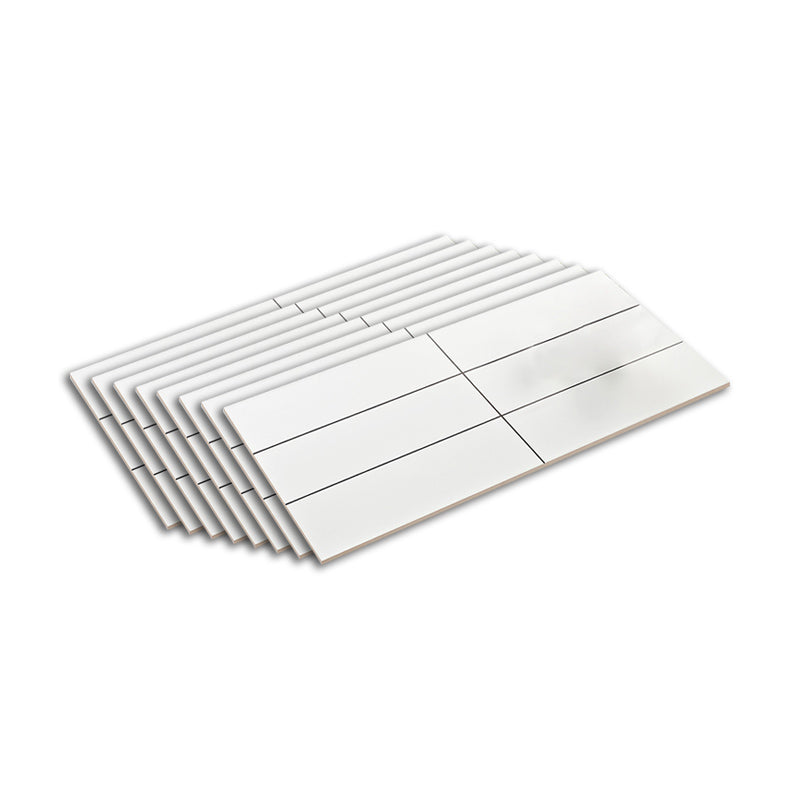 Ceramic Mosaic Tile Contemporary Mosaic Tile for Kitchen and Bathroom Milky White Matte Clearhalo 'Floor Tiles & Wall Tiles' 'floor_tiles_wall_tiles' 'Flooring 'Home Improvement' 'home_improvement' 'home_improvement_floor_tiles_wall_tiles' Walls and Ceiling' 7373457