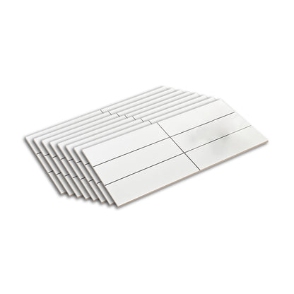 Ceramic Mosaic Tile Contemporary Mosaic Tile for Kitchen and Bathroom Milky White Matte Clearhalo 'Floor Tiles & Wall Tiles' 'floor_tiles_wall_tiles' 'Flooring 'Home Improvement' 'home_improvement' 'home_improvement_floor_tiles_wall_tiles' Walls and Ceiling' 7373457