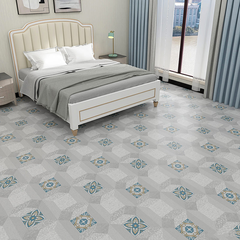 Fabric Look Plastic Floor Water Resistant Square Edge Floor Tiles Gray-Green Clearhalo 'Flooring 'Home Improvement' 'home_improvement' 'home_improvement_vinyl_flooring' 'Vinyl Flooring' 'vinyl_flooring' Walls and Ceiling' 7373469