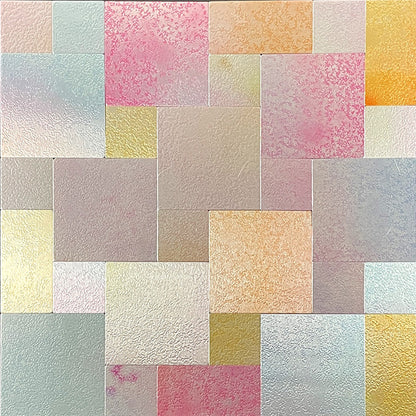 Rectangle Tile Peel and Stick Tile Kitchen Aluminum Backsplash Peel and Stick Wall Tile Square Clearhalo 'Flooring 'Home Improvement' 'home_improvement' 'home_improvement_peel_stick_blacksplash' 'Peel & Stick Backsplash Tile' 'peel_stick_blacksplash' 'Walls & Ceilings' Walls and Ceiling' 7373512