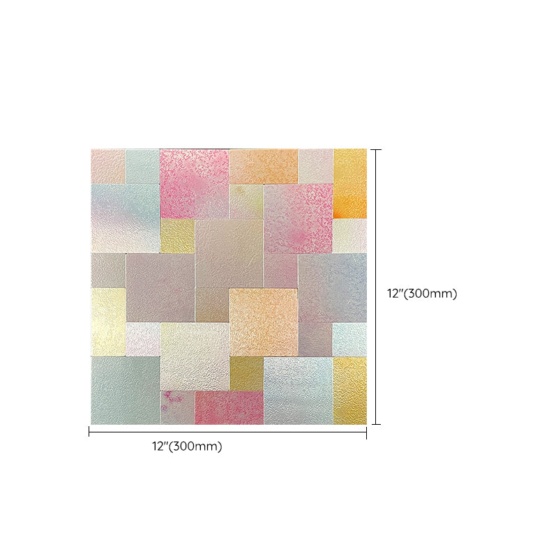 Rectangle Tile Peel and Stick Tile Kitchen Aluminum Backsplash Peel and Stick Wall Tile Clearhalo 'Flooring 'Home Improvement' 'home_improvement' 'home_improvement_peel_stick_blacksplash' 'Peel & Stick Backsplash Tile' 'peel_stick_blacksplash' 'Walls & Ceilings' Walls and Ceiling' 7373518