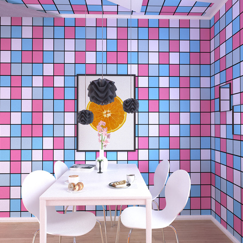 Mosaic Tile Peel and Stick Tile Roll Kitchen Waterproof Backsplash Wall Tile Pink Clearhalo 'Flooring 'Home Improvement' 'home_improvement' 'home_improvement_peel_stick_blacksplash' 'Peel & Stick Backsplash Tile' 'peel_stick_blacksplash' 'Walls & Ceilings' Walls and Ceiling' 7373535