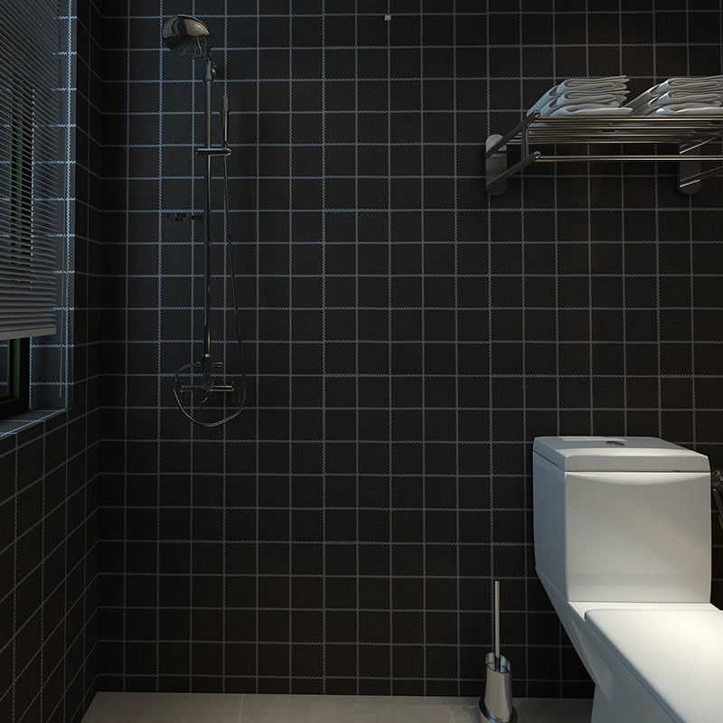 Mosaic Tile Peel and Stick Tile Roll Kitchen Waterproof Backsplash Wall Tile Black White Clearhalo 'Flooring 'Home Improvement' 'home_improvement' 'home_improvement_peel_stick_blacksplash' 'Peel & Stick Backsplash Tile' 'peel_stick_blacksplash' 'Walls & Ceilings' Walls and Ceiling' 7373545