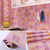 Mosaic Tile Peel and Stick Tile Roll Kitchen Waterproof Backsplash Wall Tile Purple/ Yellow Clearhalo 'Flooring 'Home Improvement' 'home_improvement' 'home_improvement_peel_stick_blacksplash' 'Peel & Stick Backsplash Tile' 'peel_stick_blacksplash' 'Walls & Ceilings' Walls and Ceiling' 7373549