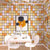 Mosaic Tile Peel and Stick Tile Roll Kitchen Waterproof Backsplash Wall Tile Orange Clearhalo 'Flooring 'Home Improvement' 'home_improvement' 'home_improvement_peel_stick_blacksplash' 'Peel & Stick Backsplash Tile' 'peel_stick_blacksplash' 'Walls & Ceilings' Walls and Ceiling' 7373550