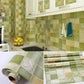 Mosaic Tile Peel and Stick Tile Roll Kitchen Waterproof Backsplash Wall Tile Grass Green Plaid Clearhalo 'Flooring 'Home Improvement' 'home_improvement' 'home_improvement_peel_stick_blacksplash' 'Peel & Stick Backsplash Tile' 'peel_stick_blacksplash' 'Walls & Ceilings' Walls and Ceiling' 7373551
