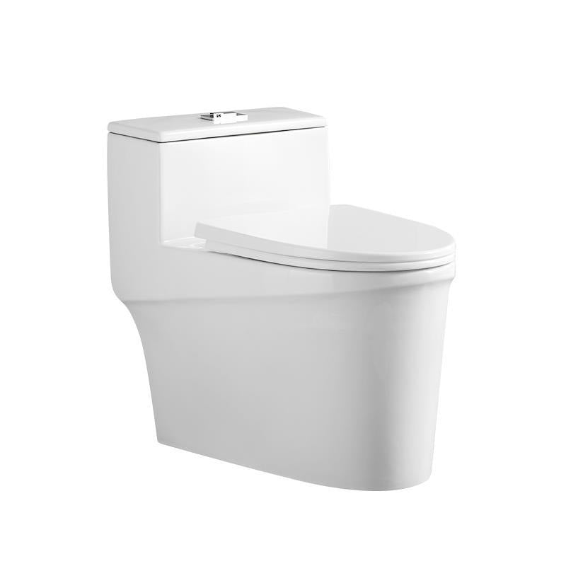 Contemporary White Flush Toilet Ceramic Urine Toilet with Seat for Bathroom Clearhalo 'Bathroom Remodel & Bathroom Fixtures' 'Home Improvement' 'home_improvement' 'home_improvement_toilets' 'Toilets & Bidets' 'Toilets' 7374168
