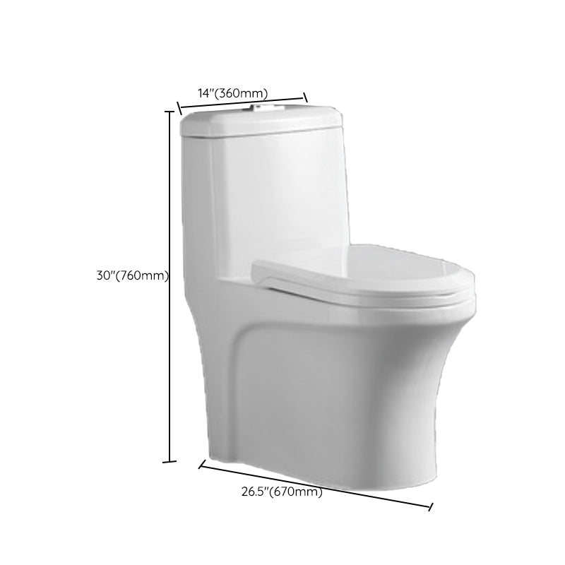 Contemporary White Flush Toilet Ceramic Urine Toilet with Seat for Bathroom Clearhalo 'Bathroom Remodel & Bathroom Fixtures' 'Home Improvement' 'home_improvement' 'home_improvement_toilets' 'Toilets & Bidets' 'Toilets' 7374180