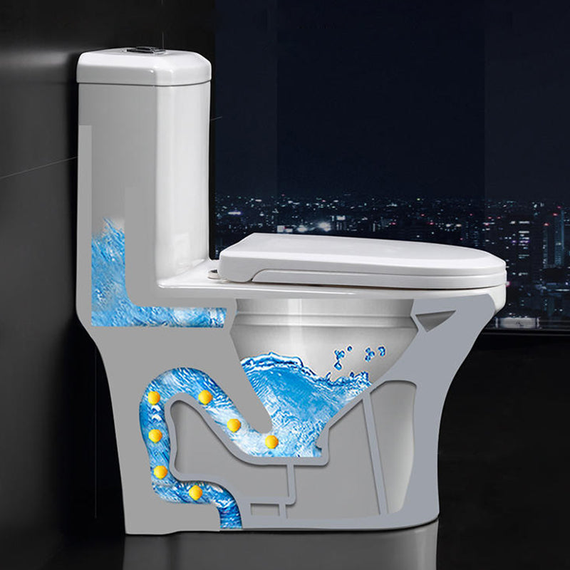 Modern Seat Included Flush Toilet 1-Piece Urine Toilet for Bathroom Clearhalo 'Bathroom Remodel & Bathroom Fixtures' 'Home Improvement' 'home_improvement' 'home_improvement_toilets' 'Toilets & Bidets' 'Toilets' 7374206