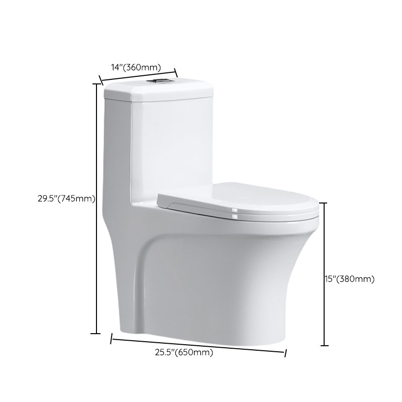 Modern Seat Included Flush Toilet 1-Piece Urine Toilet for Bathroom Clearhalo 'Bathroom Remodel & Bathroom Fixtures' 'Home Improvement' 'home_improvement' 'home_improvement_toilets' 'Toilets & Bidets' 'Toilets' 7374208