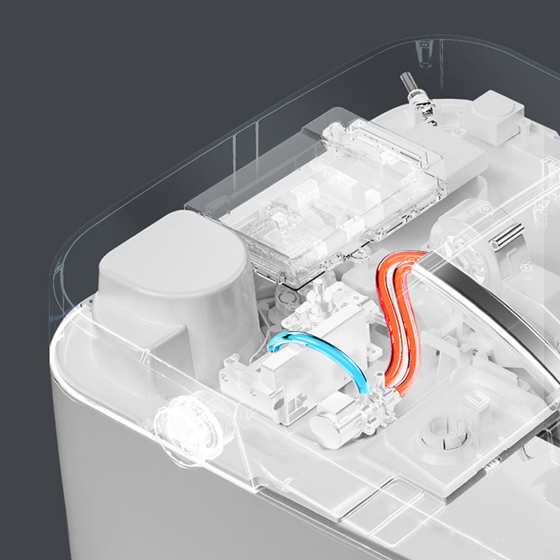 Modern Wall Mount Flush Toilet One Piece Toilet Single Flush Toilet Clearhalo 'Bathroom Remodel & Bathroom Fixtures' 'Home Improvement' 'home_improvement' 'home_improvement_toilets' 'Toilets & Bidets' 'Toilets' 7374217
