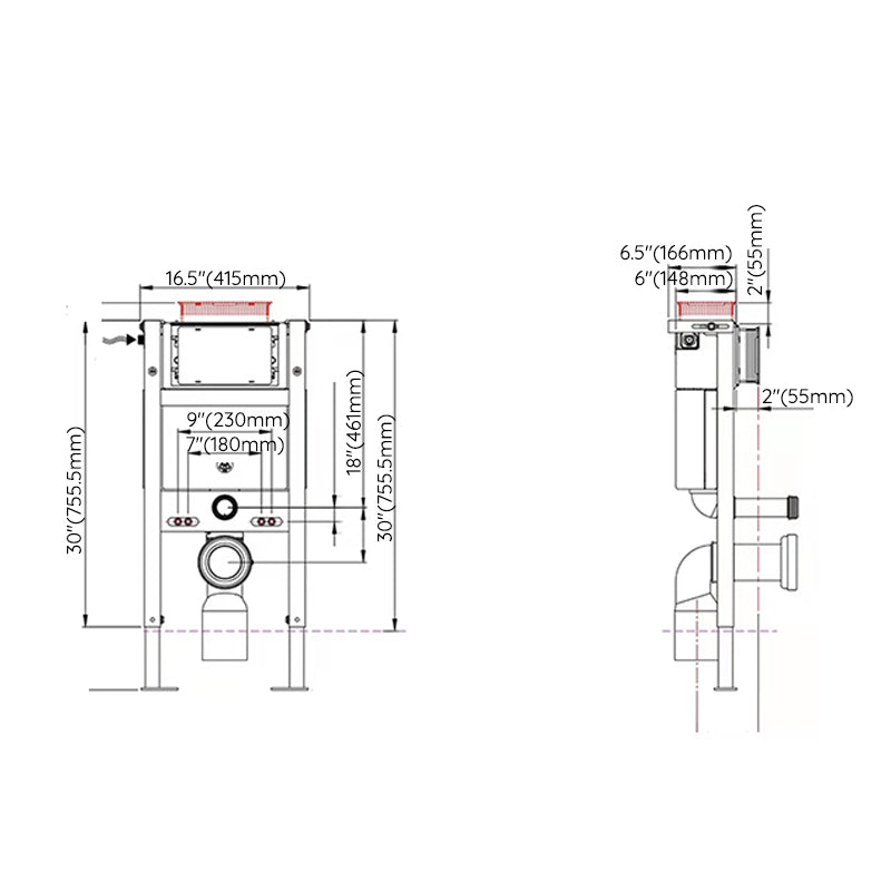 Modern Wall Mount Flush Toilet One Piece Toilet Single Flush Toilet Clearhalo 'Bathroom Remodel & Bathroom Fixtures' 'Home Improvement' 'home_improvement' 'home_improvement_toilets' 'Toilets & Bidets' 'Toilets' 7374223