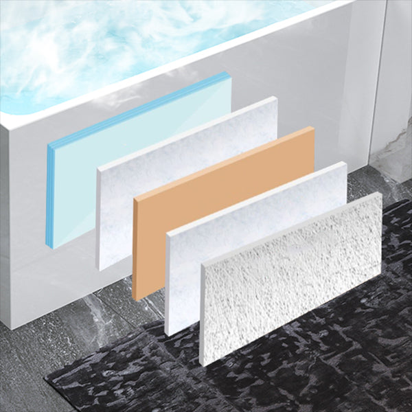 Back to Wall Soaking Bathtub Modern Rectangular Antique Finish Bathtub Clearhalo 'Bathroom Remodel & Bathroom Fixtures' 'Bathtubs' 'Home Improvement' 'home_improvement' 'home_improvement_bathtubs' 'Showers & Bathtubs' 7374333