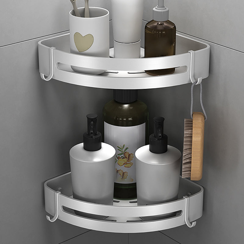 Silver Bathroom Set Modern Anti-rust Bathroom Accessory As Individual or As A Set Clearhalo 'Bathroom Hardware Sets' 'Bathroom Hardware' 'Bathroom Remodel & Bathroom Fixtures' 'bathroom_hardware_sets' 'Home Improvement' 'home_improvement' 'home_improvement_bathroom_hardware_sets' 7374348