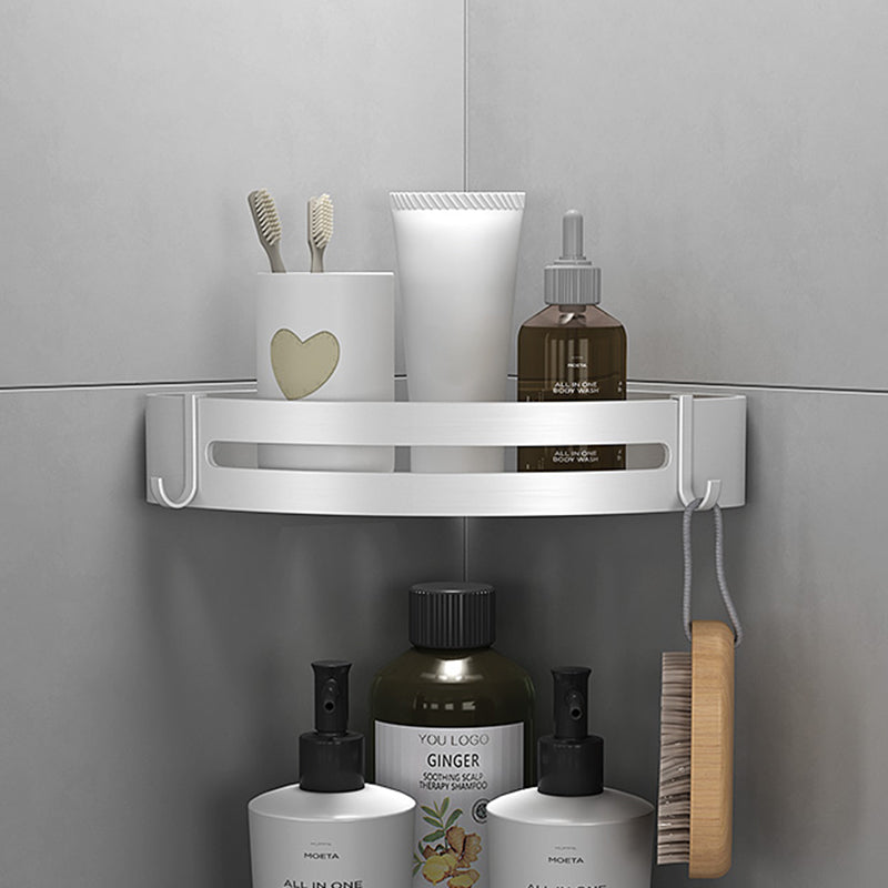 Silver Bathroom Set Modern Anti-rust Bathroom Accessory As Individual or As A Set Clearhalo 'Bathroom Hardware Sets' 'Bathroom Hardware' 'Bathroom Remodel & Bathroom Fixtures' 'bathroom_hardware_sets' 'Home Improvement' 'home_improvement' 'home_improvement_bathroom_hardware_sets' 7374360
