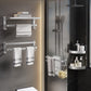 Minimalism Bathroom Hardware Set Stainless Steel Robe Hooks/Towel Bar & Bath Shelf Clearhalo 'Bathroom Hardware Sets' 'Bathroom Hardware' 'Bathroom Remodel & Bathroom Fixtures' 'bathroom_hardware_sets' 'Home Improvement' 'home_improvement' 'home_improvement_bathroom_hardware_sets' 7374370
