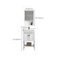 Modern Single Bath Vanity Freestanding White Metal Base Sink Vanity Clearhalo 'Bathroom Remodel & Bathroom Fixtures' 'Bathroom Vanities' 'bathroom_vanities' 'Home Improvement' 'home_improvement' 'home_improvement_bathroom_vanities' 7375550