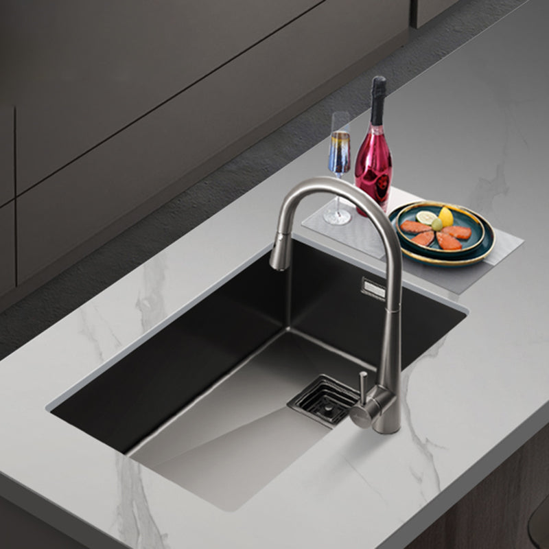 Soundproof Kitchen Sink Overflow Hole Design Kitchen Sink with Faucet Clearhalo 'Home Improvement' 'home_improvement' 'home_improvement_kitchen_sinks' 'Kitchen Remodel & Kitchen Fixtures' 'Kitchen Sinks & Faucet Components' 'Kitchen Sinks' 'kitchen_sinks' 7375911