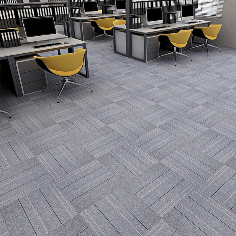 Modern Carpet Floor Tile Level Loop Glue Down Fade Resistant Carpet Tiles Clearhalo 'Carpet Tiles & Carpet Squares' 'carpet_tiles_carpet_squares' 'Flooring 'Home Improvement' 'home_improvement' 'home_improvement_carpet_tiles_carpet_squares' Walls and Ceiling' 7376045