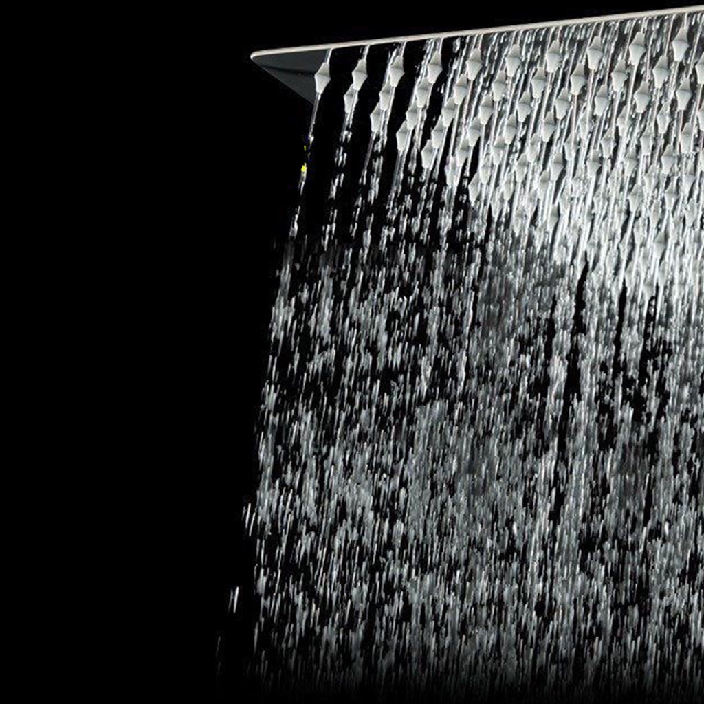 Stainless Steel Shower Head Combo Modern Fixed Shower Head for Bathroom Clearhalo 'Bathroom Remodel & Bathroom Fixtures' 'Home Improvement' 'home_improvement' 'home_improvement_shower_heads' 'Shower Heads' 'shower_heads' 'Showers & Bathtubs Plumbing' 'Showers & Bathtubs' 7376191