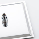 Stainless Steel Shower Head Combo Modern Fixed Shower Head for Bathroom Clearhalo 'Bathroom Remodel & Bathroom Fixtures' 'Home Improvement' 'home_improvement' 'home_improvement_shower_heads' 'Shower Heads' 'shower_heads' 'Showers & Bathtubs Plumbing' 'Showers & Bathtubs' 7376196