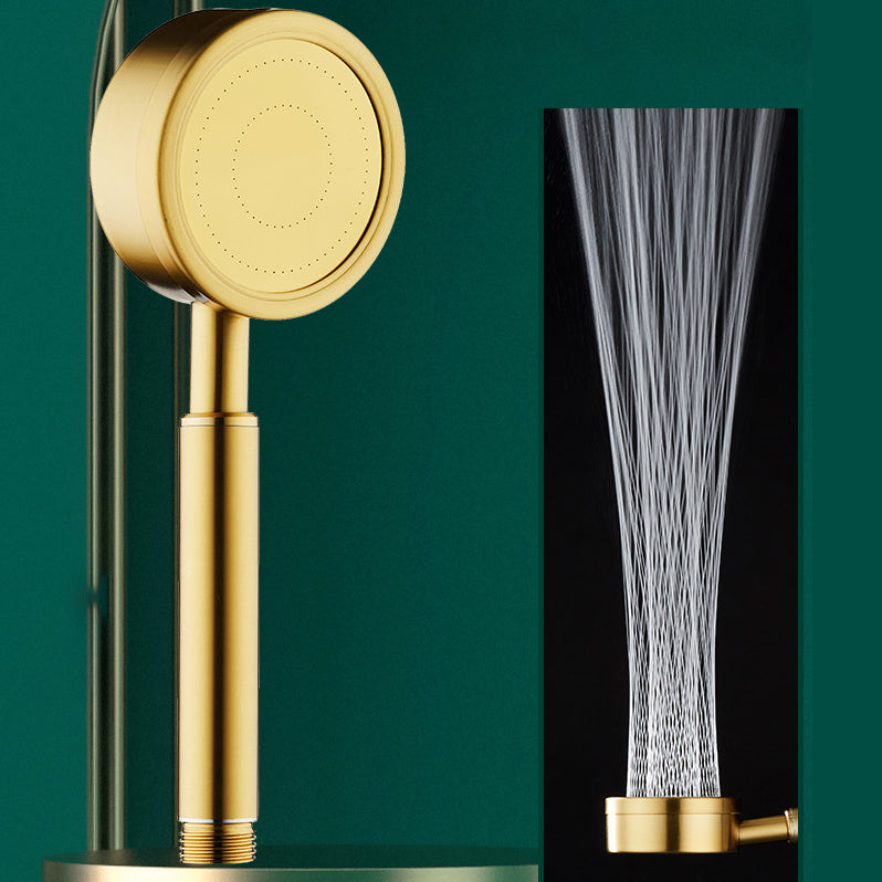 Gold Handheld Shower Head Pressurized 304 Stainless Steel Shower Head Gold Hand Shower Hose not included Clearhalo 'Bathroom Remodel & Bathroom Fixtures' 'Home Improvement' 'home_improvement' 'home_improvement_shower_heads' 'Shower Heads' 'shower_heads' 'Showers & Bathtubs Plumbing' 'Showers & Bathtubs' 7376206