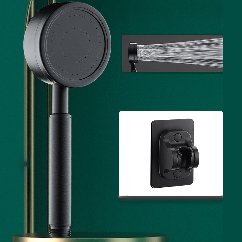 Gold Handheld Shower Head Pressurized 304 Stainless Steel Shower Head Black Shower & No Punch Bracket Hose not included Clearhalo 'Bathroom Remodel & Bathroom Fixtures' 'Home Improvement' 'home_improvement' 'home_improvement_shower_heads' 'Shower Heads' 'shower_heads' 'Showers & Bathtubs Plumbing' 'Showers & Bathtubs' 7376220