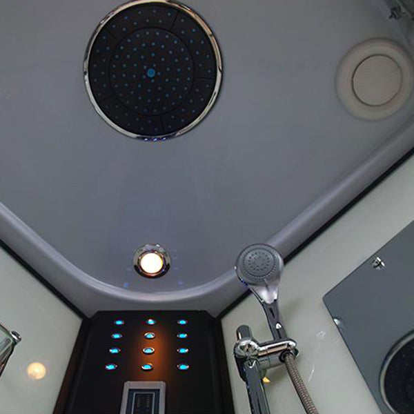 Framed Double Sliding Shower Kit Neo-Round Black Shower Stall Clearhalo 'Bathroom Remodel & Bathroom Fixtures' 'Home Improvement' 'home_improvement' 'home_improvement_shower_stalls_enclosures' 'Shower Stalls & Enclosures' 'shower_stalls_enclosures' 'Showers & Bathtubs' 7376497