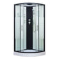 Framed Double Sliding Shower Kit Neo-Round Black Shower Stall 35.4"L x 35.4"W x 82.7"H No Folding Seat 否 Clearhalo 'Bathroom Remodel & Bathroom Fixtures' 'Home Improvement' 'home_improvement' 'home_improvement_shower_stalls_enclosures' 'Shower Stalls & Enclosures' 'shower_stalls_enclosures' 'Showers & Bathtubs' 7376498