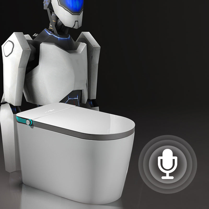 White Temperature Control Bidet Elongated Toilet Seat Bidet with Heated Seat Clearhalo 'Bathroom Remodel & Bathroom Fixtures' 'Bidets' 'Home Improvement' 'home_improvement' 'home_improvement_bidets' 'Toilets & Bidets' 7376660