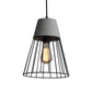 1 Light Conic Cage Ceiling Light Antiqued Black/Rose Gold Iron Pendant Lamp Fixture with Cement Top Clearhalo 'Art Deco Pendants' 'Black' 'Cast Iron' 'Ceiling Lights' 'Ceramic' 'Crystal' 'Industrial Pendants' 'Industrial' 'Metal' 'Middle Century Pendants' 'Pendant Lights' 'Pendants' 'Rustic Pendants' 'Tiffany' Lighting' 737726