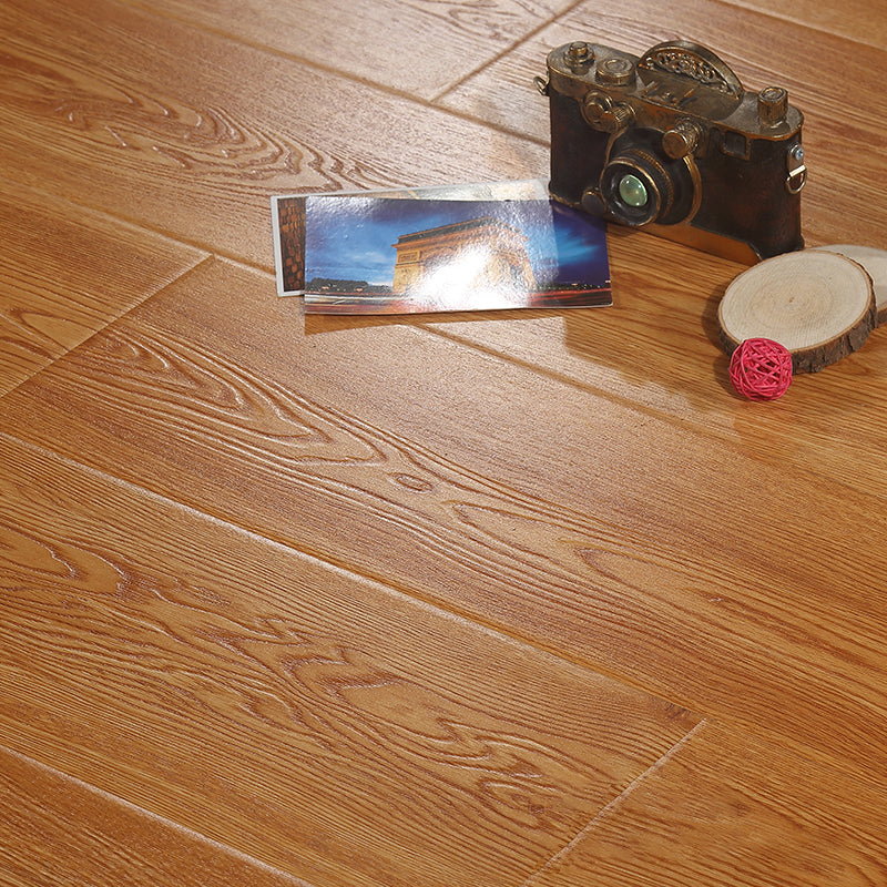 Indoor Laminate Flooring Wooden Click-clock Scratch Resistant Laminate Floor Dark Coffee 215.2 sq ft. - 140 Pieces Clearhalo 'Flooring 'Home Improvement' 'home_improvement' 'home_improvement_laminate_flooring' 'Laminate Flooring' 'laminate_flooring' Walls and Ceiling' 7377681