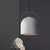 White/Black/Grey Dome Ceiling Pendant Light Vintage Cement 1-Light Hallway Hanging Lamp with Handle White Clearhalo 'Ceiling Lights' 'Industrial Pendants' 'Industrial' 'Middle Century Pendants' 'Pendant Lights' 'Pendants' 'Tiffany' Lighting' 737768