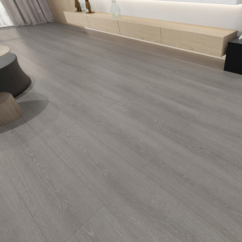 Laminate Flooring Wooden Click-clock Scratch Resistant Laminate Flooring Dark Gray Clearhalo 'Flooring 'Home Improvement' 'home_improvement' 'home_improvement_laminate_flooring' 'Laminate Flooring' 'laminate_flooring' Walls and Ceiling' 7377725