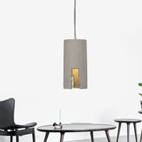 1 Bulb Hanging Ceiling Light Antiqued Cylinder/Dome Cement Pendant Lamp Fixture in Grey Grey Cylinder Clearhalo 'Ceiling Lights' 'Industrial Pendants' 'Industrial' 'Middle Century Pendants' 'Pendant Lights' 'Pendants' 'Tiffany' Lighting' 737772