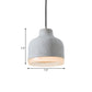 Cement Grey Hanging Lighting Cone/Bowl/Dome 1-Light Industrial-Style Resin Pendant Ceiling Lamp Clearhalo 'Art Deco Pendants' 'Cast Iron' 'Ceiling Lights' 'Ceramic' 'Crystal' 'Industrial Pendants' 'Industrial' 'Metal' 'Middle Century Pendants' 'Pendant Lights' 'Pendants' 'Tiffany' Lighting' 737797