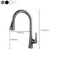 Modern Style Kitchen Faucet Gooseneck Copper Lever Handle Kitchen Faucet Clearhalo 'Home Improvement' 'home_improvement' 'home_improvement_kitchen_faucets' 'Kitchen Faucets' 'Kitchen Remodel & Kitchen Fixtures' 'Kitchen Sinks & Faucet Components' 'kitchen_faucets' 7378286