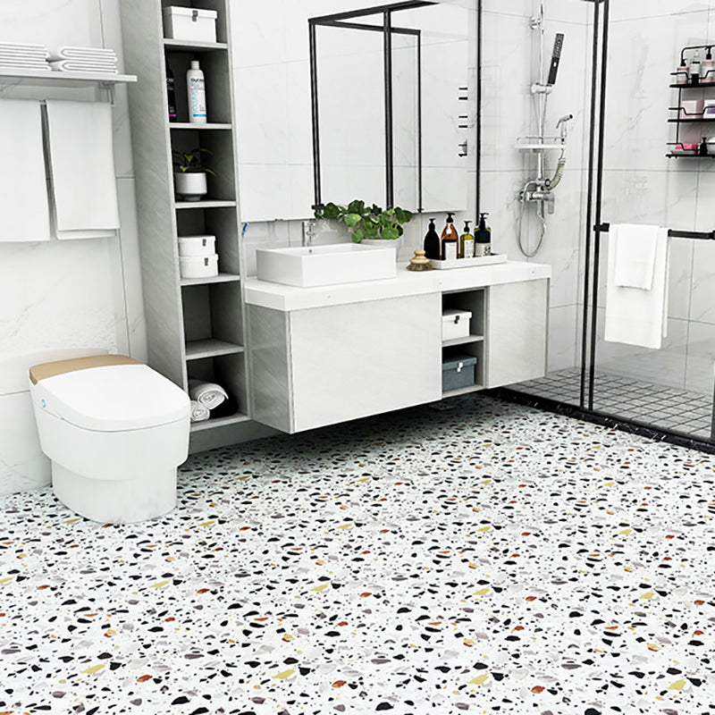 Square Plastic floor Water Resistant Peel & Stick Floor Tile Clearhalo 'Flooring 'Home Improvement' 'home_improvement' 'home_improvement_vinyl_flooring' 'Vinyl Flooring' 'vinyl_flooring' Walls and Ceiling' 7378330
