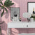 Modern Wallpaper Peel and Stick Backsplash Tile PVC Peel and Stick Tile for Bathroom Pink 10-Piece Set Clearhalo 'Flooring 'Home Improvement' 'home_improvement' 'home_improvement_peel_stick_blacksplash' 'Peel & Stick Backsplash Tile' 'peel_stick_blacksplash' 'Walls & Ceilings' Walls and Ceiling' 7378348