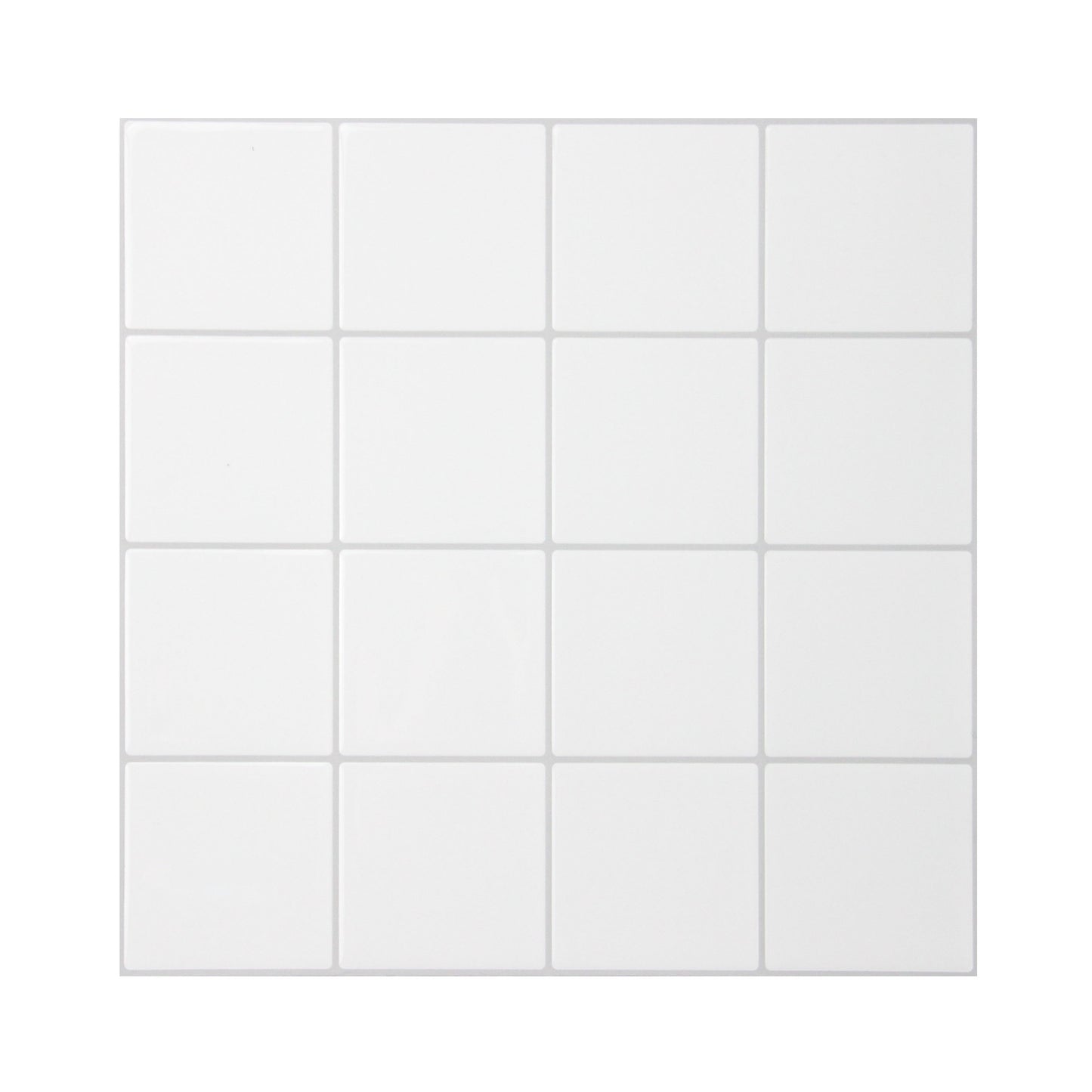 Modern Wallpaper Peel and Stick Backsplash Tile PVC Peel and Stick Tile for Bathroom White 10-Piece Set Clearhalo 'Flooring 'Home Improvement' 'home_improvement' 'home_improvement_peel_stick_blacksplash' 'Peel & Stick Backsplash Tile' 'peel_stick_blacksplash' 'Walls & Ceilings' Walls and Ceiling' 7378349