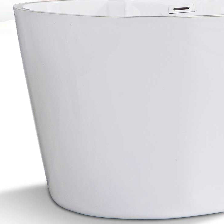 Soaking Antique Finish Bath Stand Alone Modern Oval Bath Tub Clearhalo 'Bathroom Remodel & Bathroom Fixtures' 'Bathtubs' 'Home Improvement' 'home_improvement' 'home_improvement_bathtubs' 'Showers & Bathtubs' 7378698