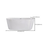 Soaking Antique Finish Bath Stand Alone Modern Oval Bath Tub Clearhalo 'Bathroom Remodel & Bathroom Fixtures' 'Bathtubs' 'Home Improvement' 'home_improvement' 'home_improvement_bathtubs' 'Showers & Bathtubs' 7378706